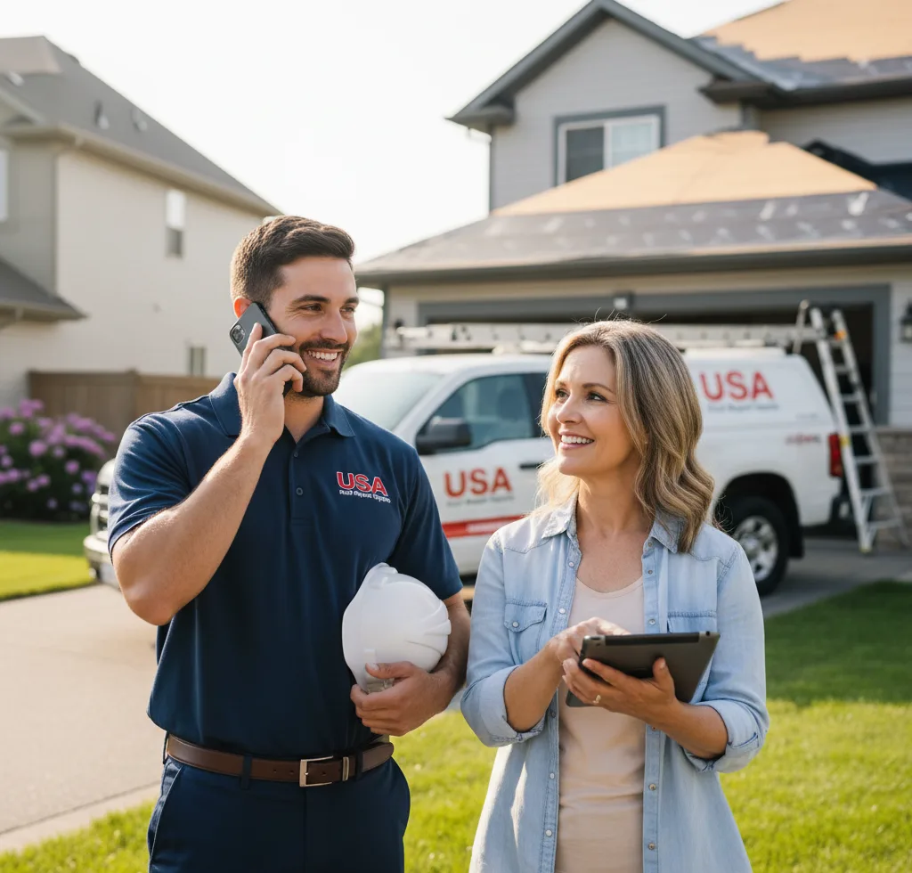 USA Roof Repair Experts customer support in Vernon